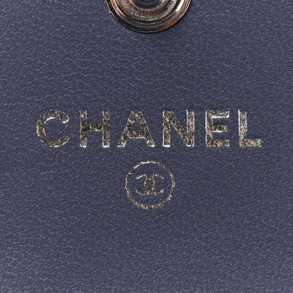 Chanel Lambskin Quilted Flap Card Holder Purple 6 of 11