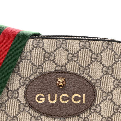Gucci GG Supreme Monogram Web Neo Vintage Shoulder Bag Beige New Acero Crop 7 of 11