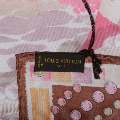 Louis Vuitton Silk Carre Escale Square Scarf Fuchsia 4 of 5