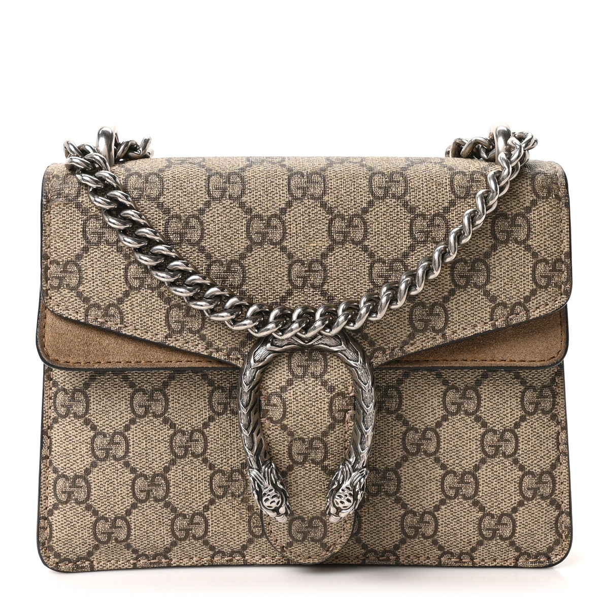GG Supreme Monogram Mini Dionysus Shoulder Bag Taupe