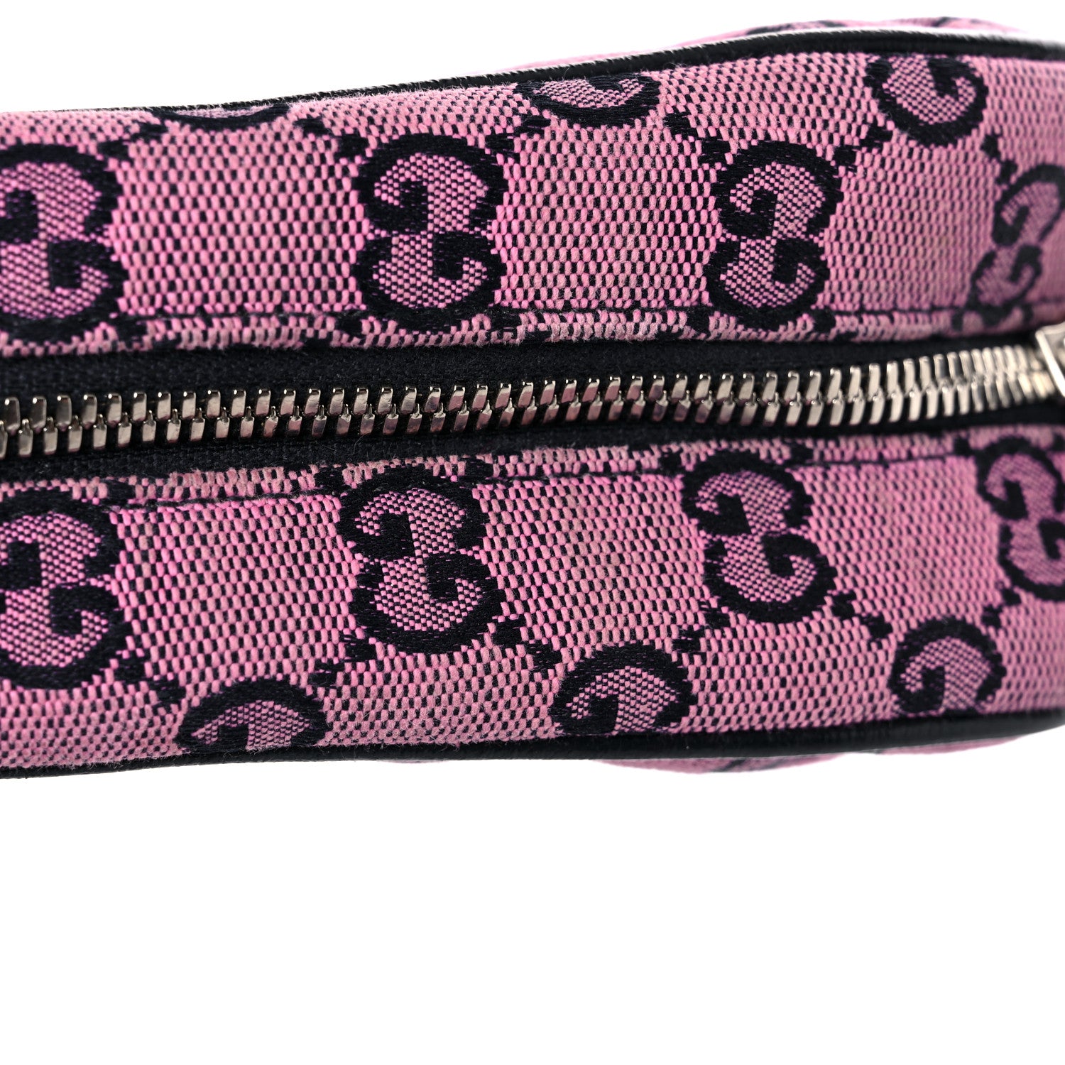 Gucci Monogram Multicolor Matelasse Diagonal Small GG Marmont Chain Shoulder Bag Pink Blue 18 of 19