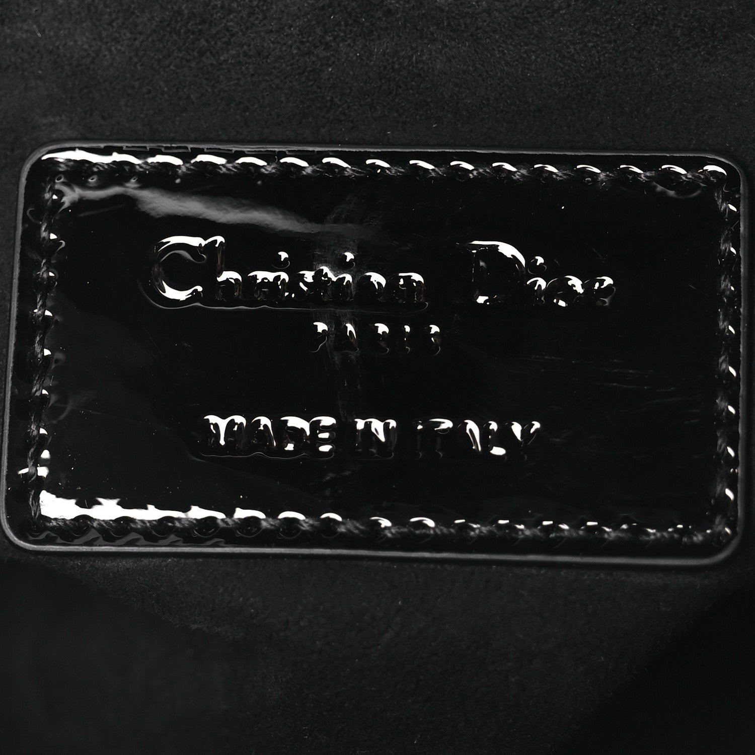 Christian Dior Ultraglossy Patent Cannage Small Lady Dior Black 6 of 13