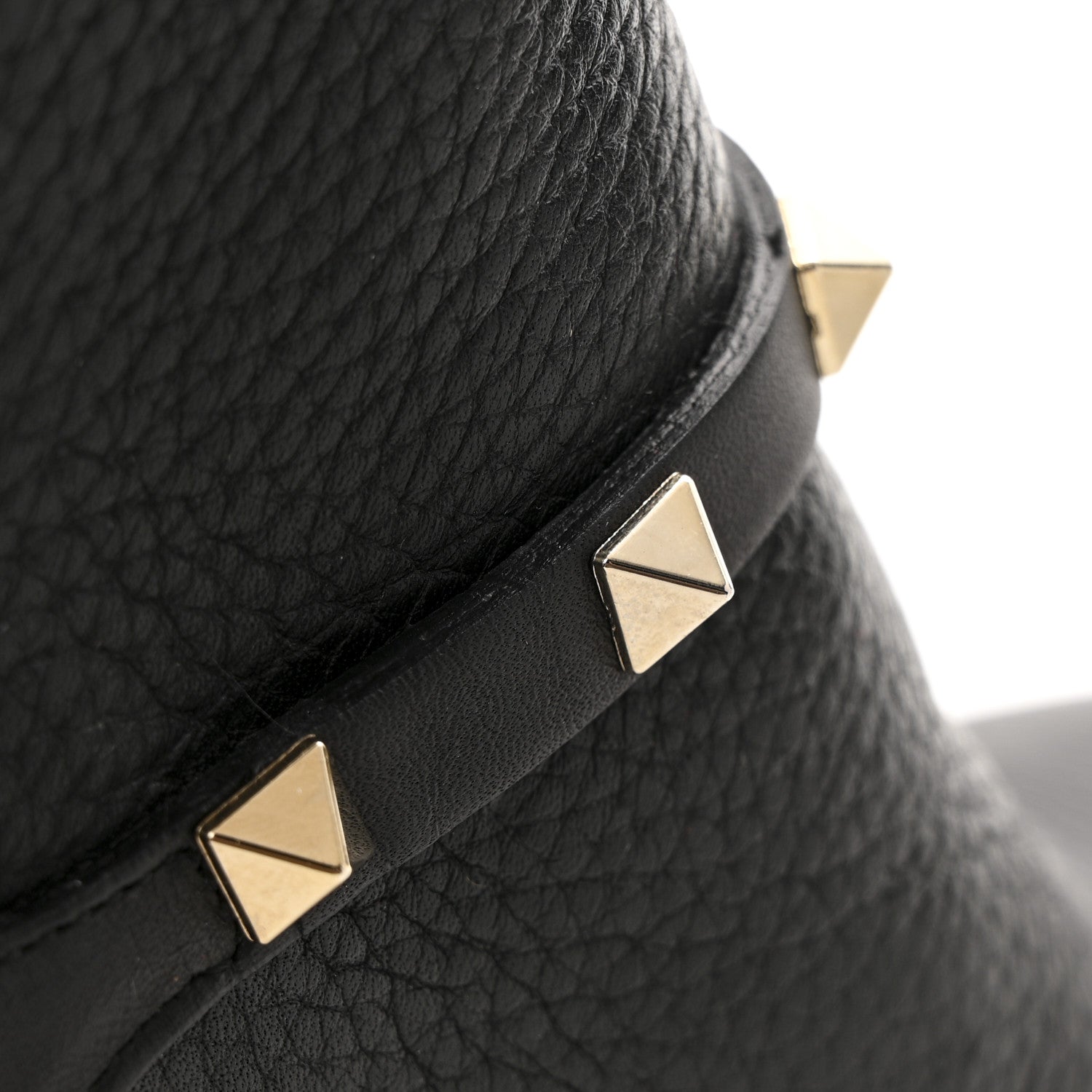 Valentino Garavani Pebbled Calfskin Rockstud Double Buckle 65mm Ankle Boots 37.5 Black 9 of 10
