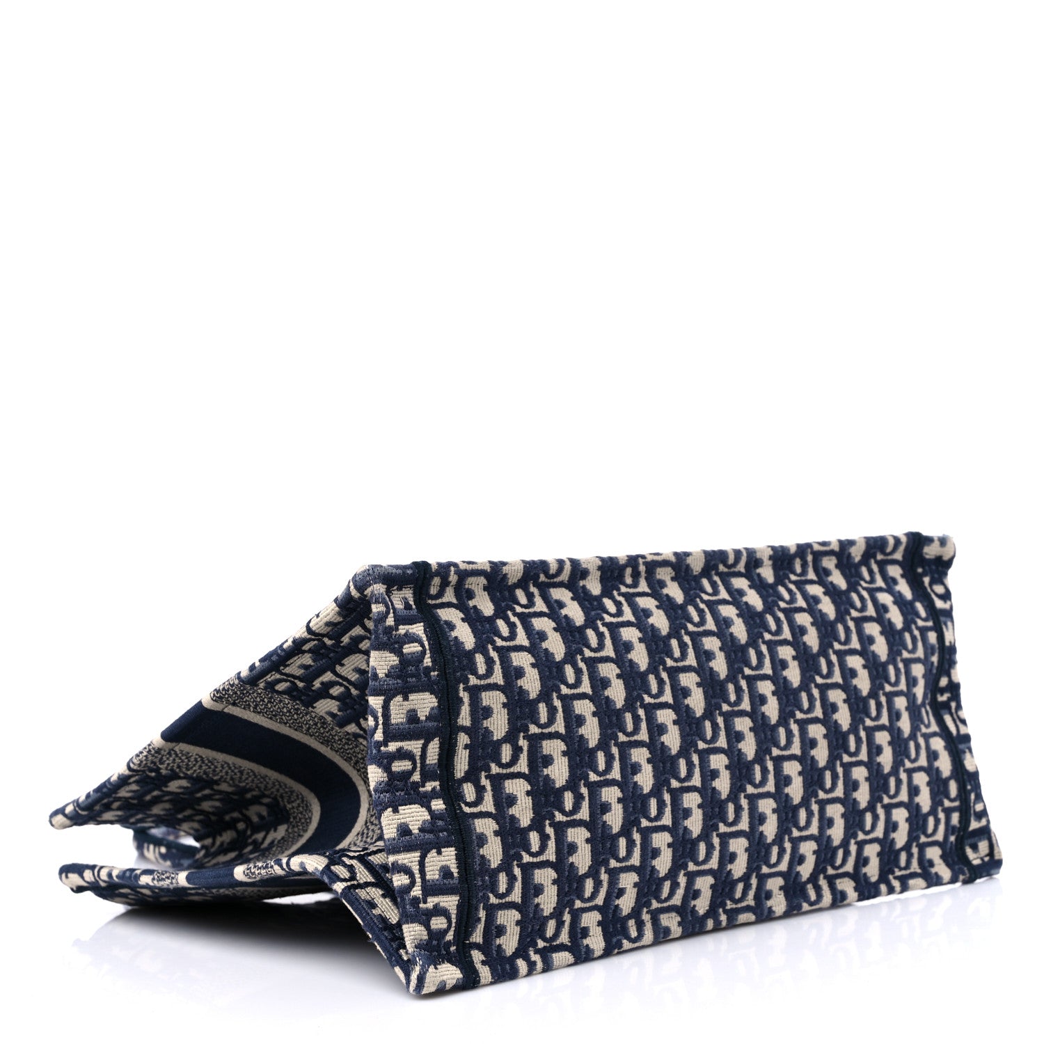 Christian Dior Oblique Medium Book Tote Blue Multicolor 4 of 13
