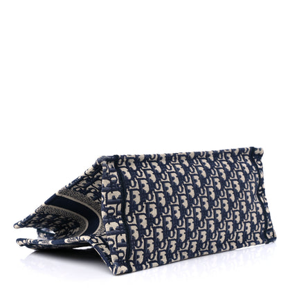 Christian Dior Oblique Medium Book Tote Blue Multicolor 4 of 13