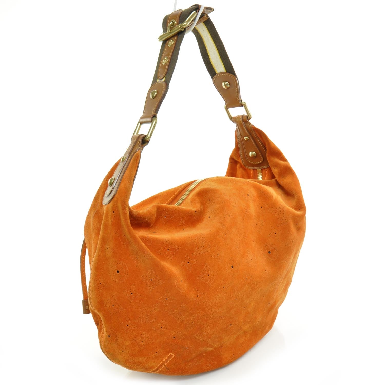 Louis Vuitton Suede Mahina Onatah GM Orange 3 of 9