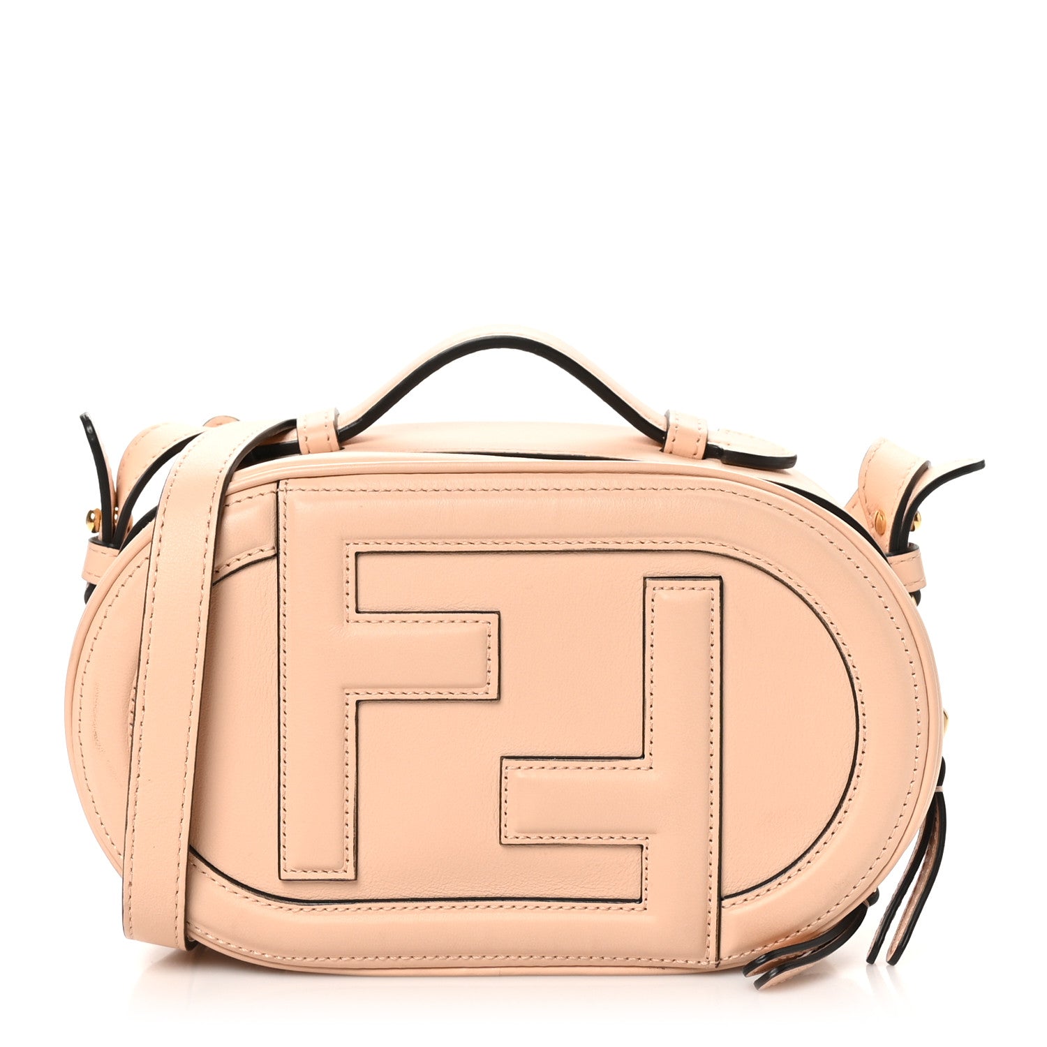 Fendi Vitello Grace Matte O'Lock Mini Camera Case Light Rose 1 of 10