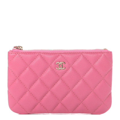 Chanel Caviar Quilted Small Cosmetic Case Pink 1 of 7