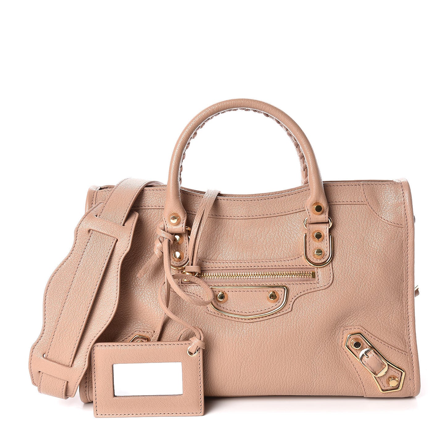 Chevre Gold Metallic Edge Hardware S City Rose Des Sables
