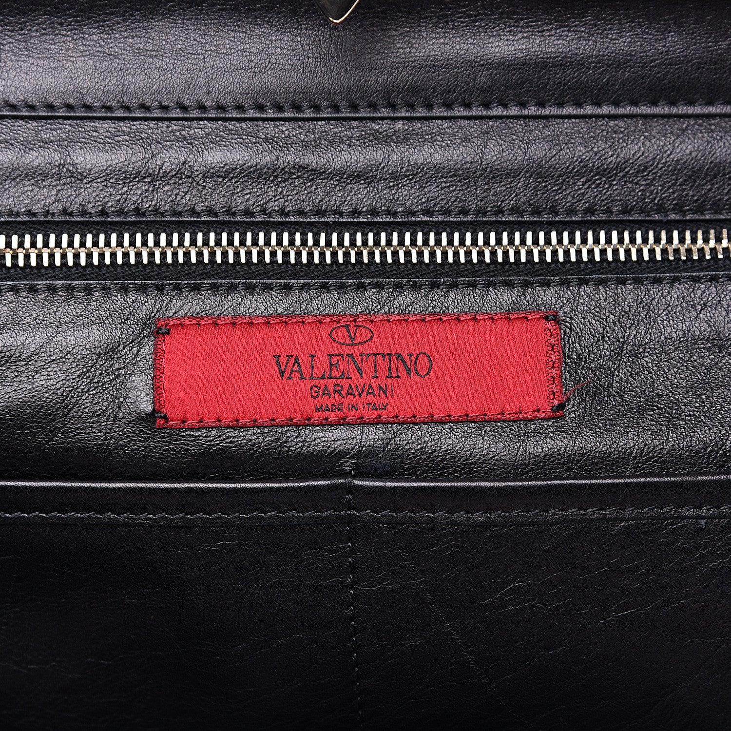 Valentino Garavani Vitello Medium Rockstud Tote Black 5 of 14
