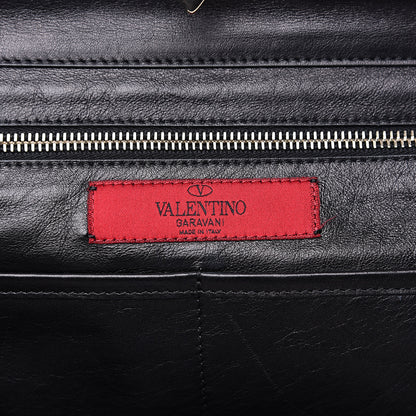Valentino Garavani Vitello Medium Rockstud Tote Black 5 of 14