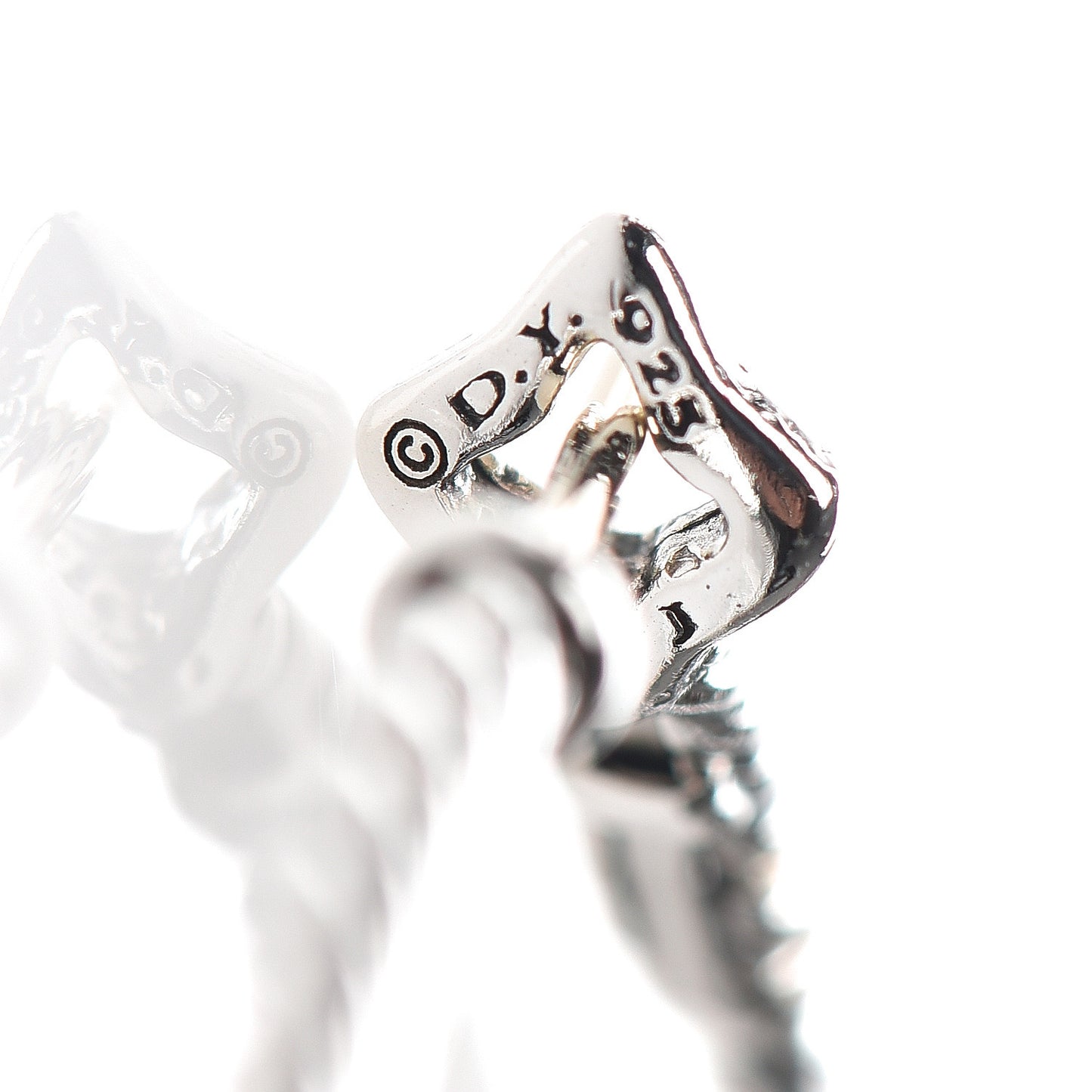 Sterling Silver 36mm Large Cable Classics Hoop Earrings