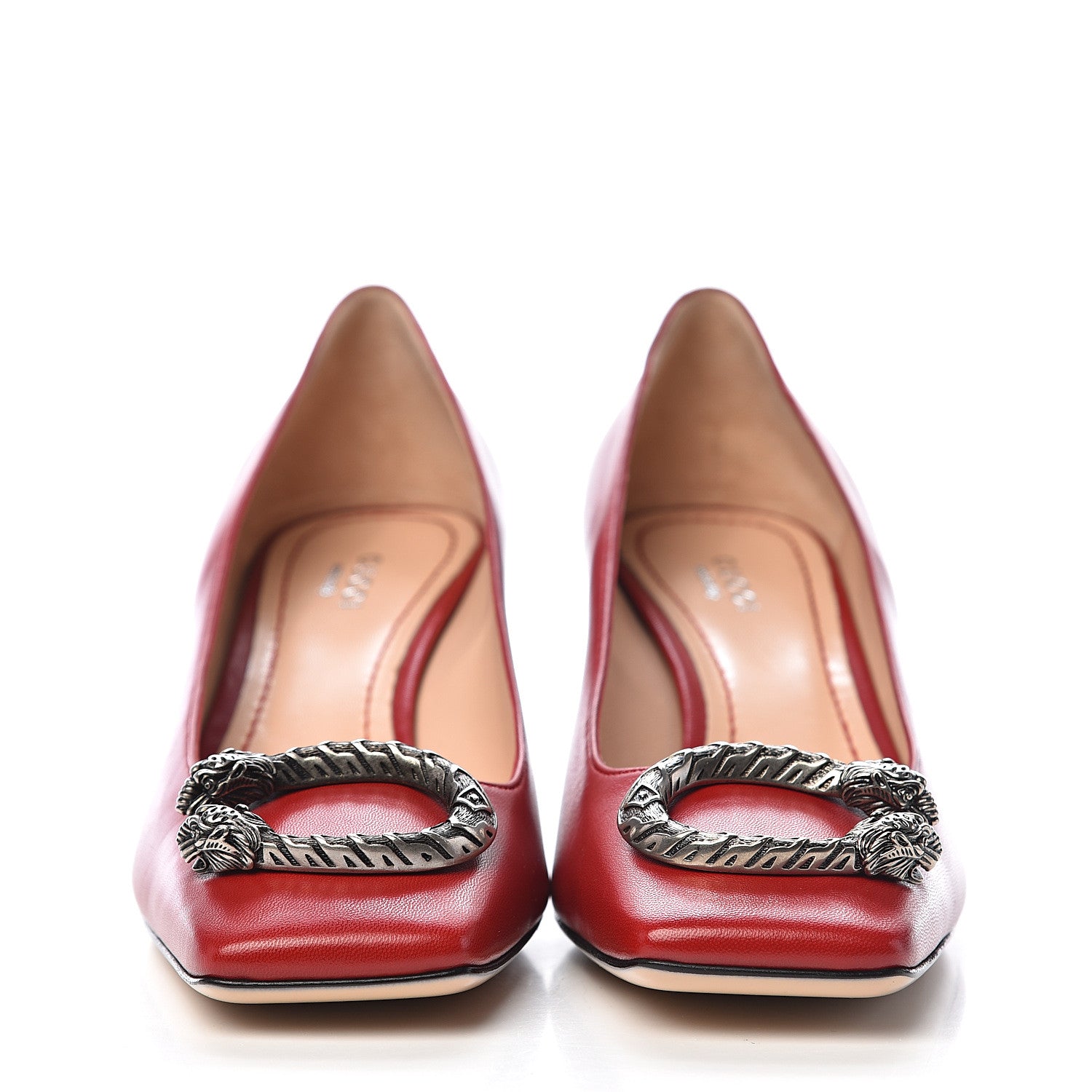 Gucci Lambskin Dionysus Pumps 39 Red 2 of 10