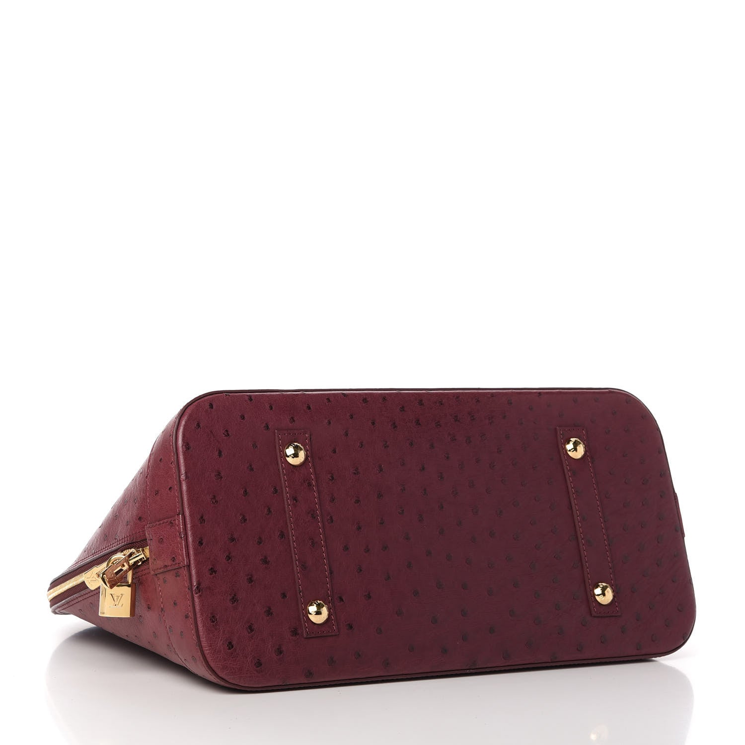 Louis Vuitton Ostrich Alma GM Prune 4 of 9