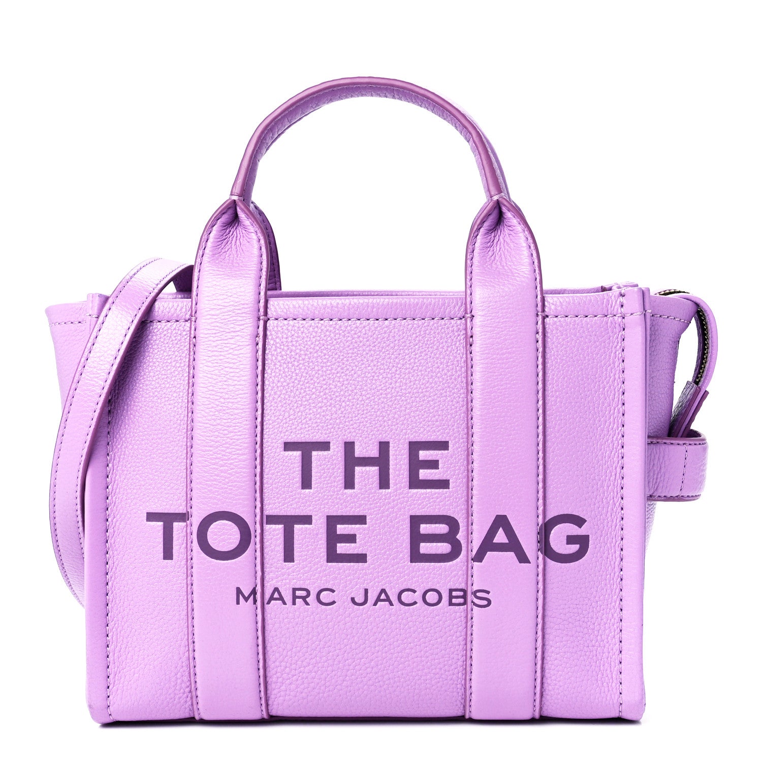 Marc Jacobs Grained Calfskin Small The Tote Bag Regal Orchid 1 of 14