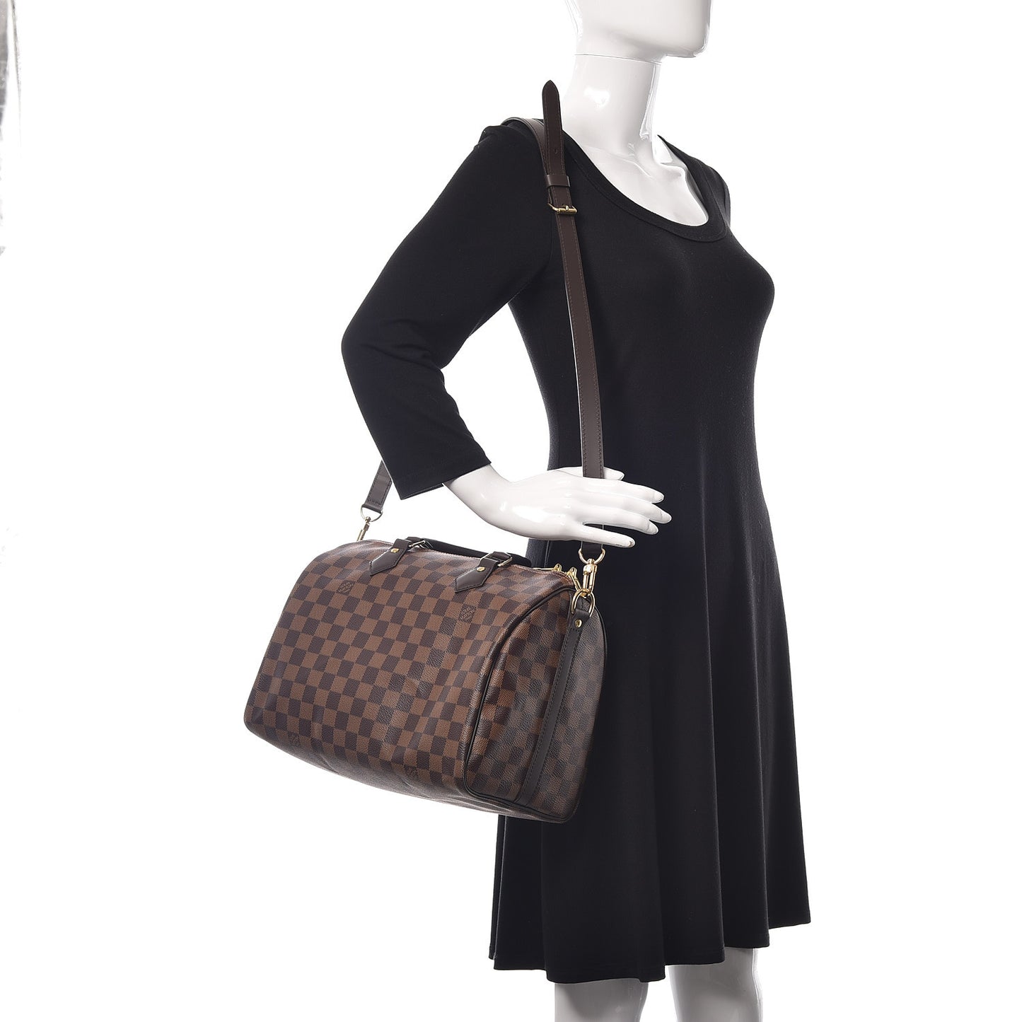 Damier Ebene Speedy Bandouliere 30