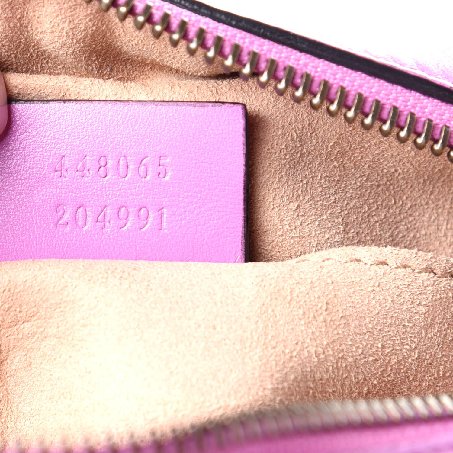Gucci Calfskin Matelasse Mini GG Marmont Chain Shoulder Bag Candy Mousse 7 of 9