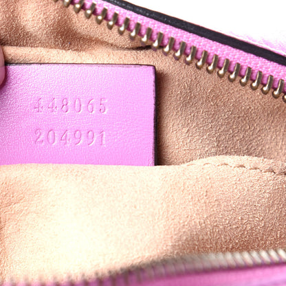 Gucci Calfskin Matelasse Mini GG Marmont Chain Shoulder Bag Candy Mousse 7 of 9