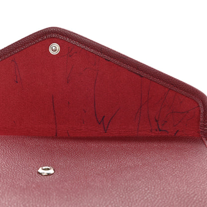 Chanel Caviar CC Envelope Pouch Red 7 of 8