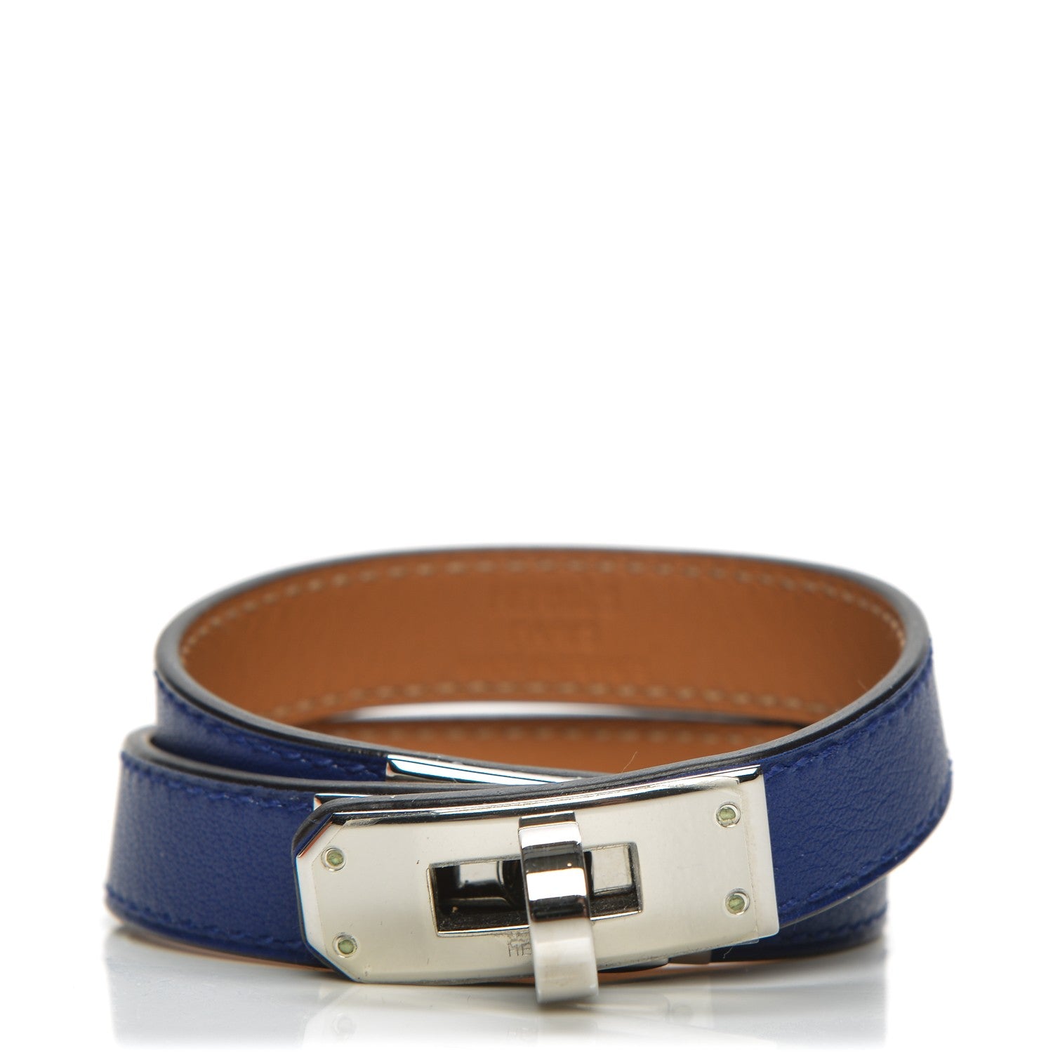Hermes Swift Kelly Double Tour Bracelet S Bleu Electrique 1 of 6
