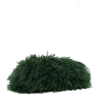 Gucci Faux Fur Softbit Shoulder Bag Green 5 of 11