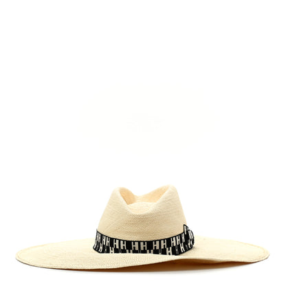 Hermes Straw Arizona Panama Brisa Hat 57 Naturel Ecru Black 5 of 9