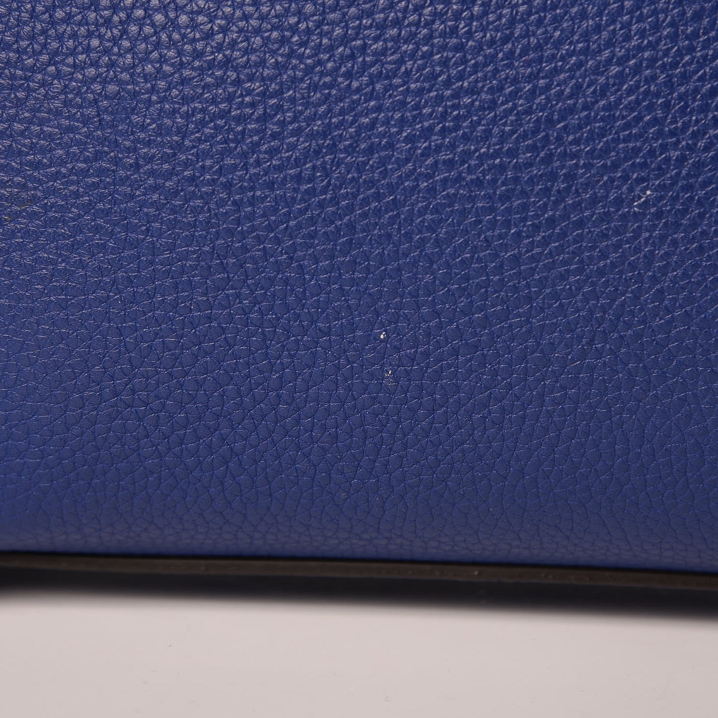 Drummed Calfskin Micro Luggage Indigo