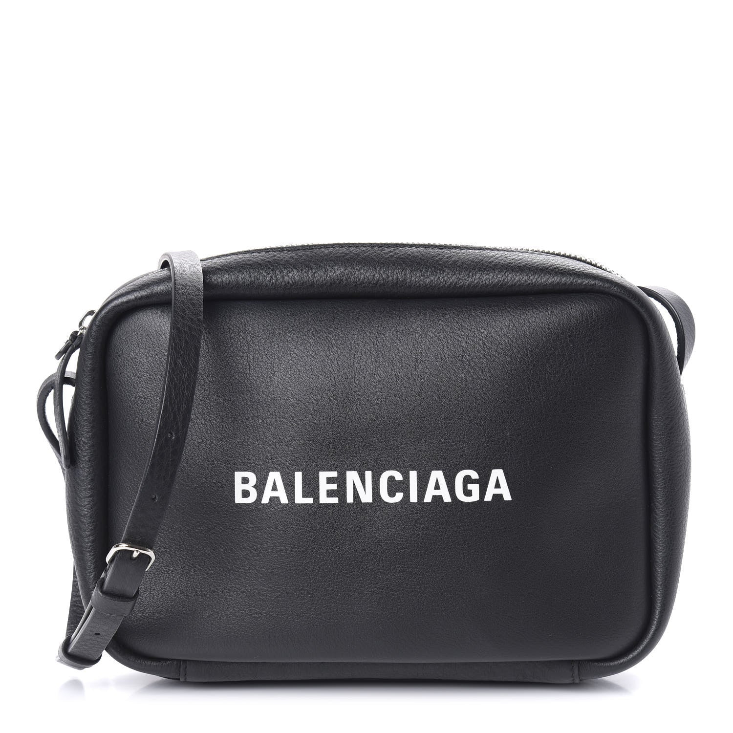 Balenciaga Calfskin Logo S Everyday Camera Bag Black 1 of 9