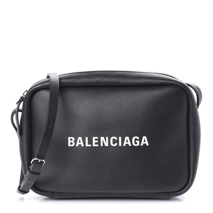 Balenciaga Calfskin Logo S Everyday Camera Bag Black 1 of 9
