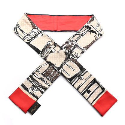 Louis Vuitton Silk Monogram Trunks Bandeau Brown 1 of 4