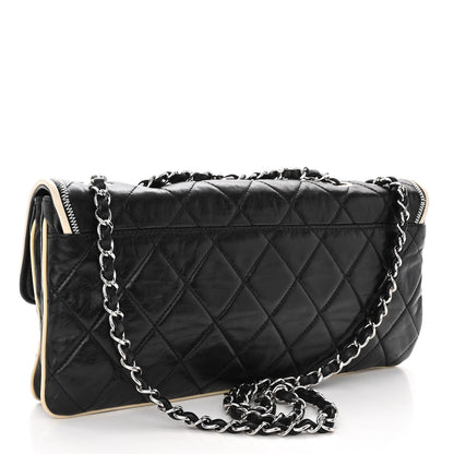 Chanel Lambskin East West Mademoiselle Flap Black 3 of 9