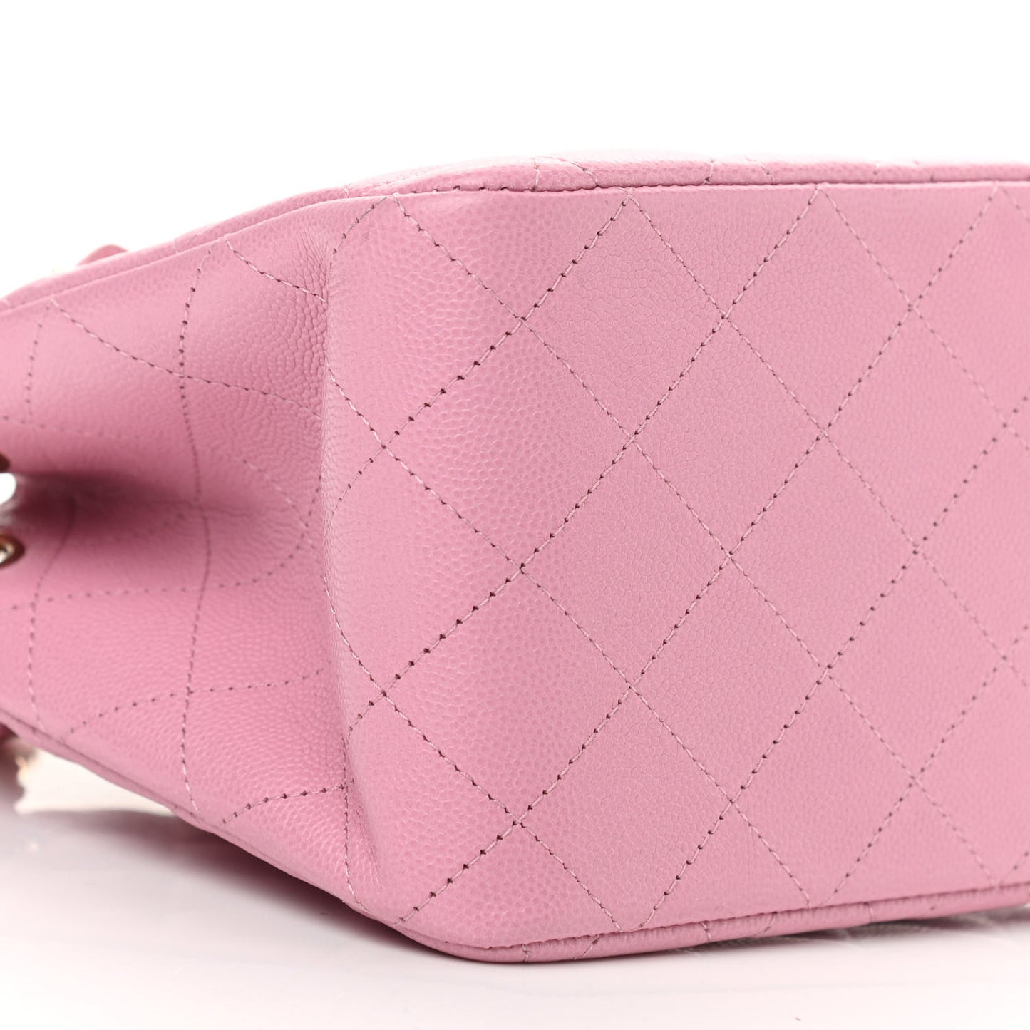 Caviar Quilted Mini Bucket Bag Pink