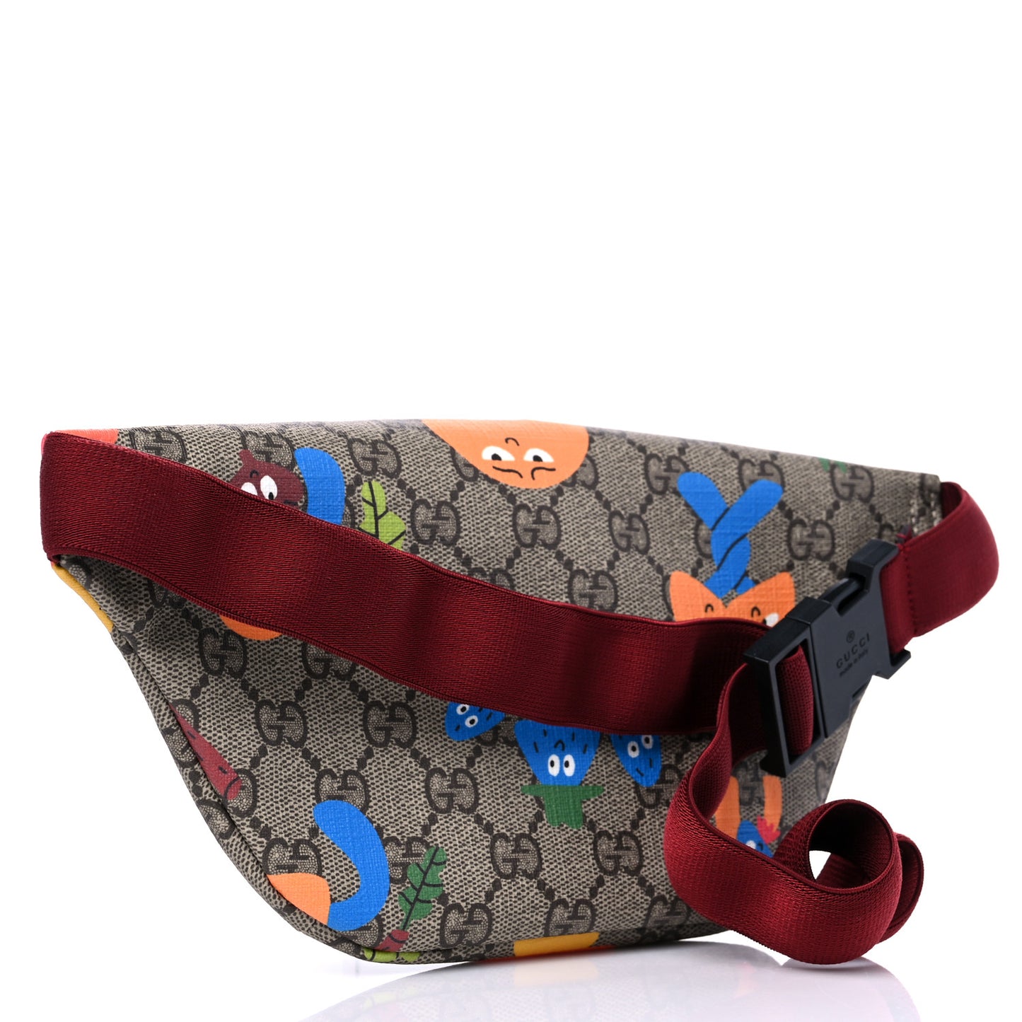 Soft GG Supreme Monogram Dancing Woodland Childrens Belt Bag Beige Ebony Multicolor