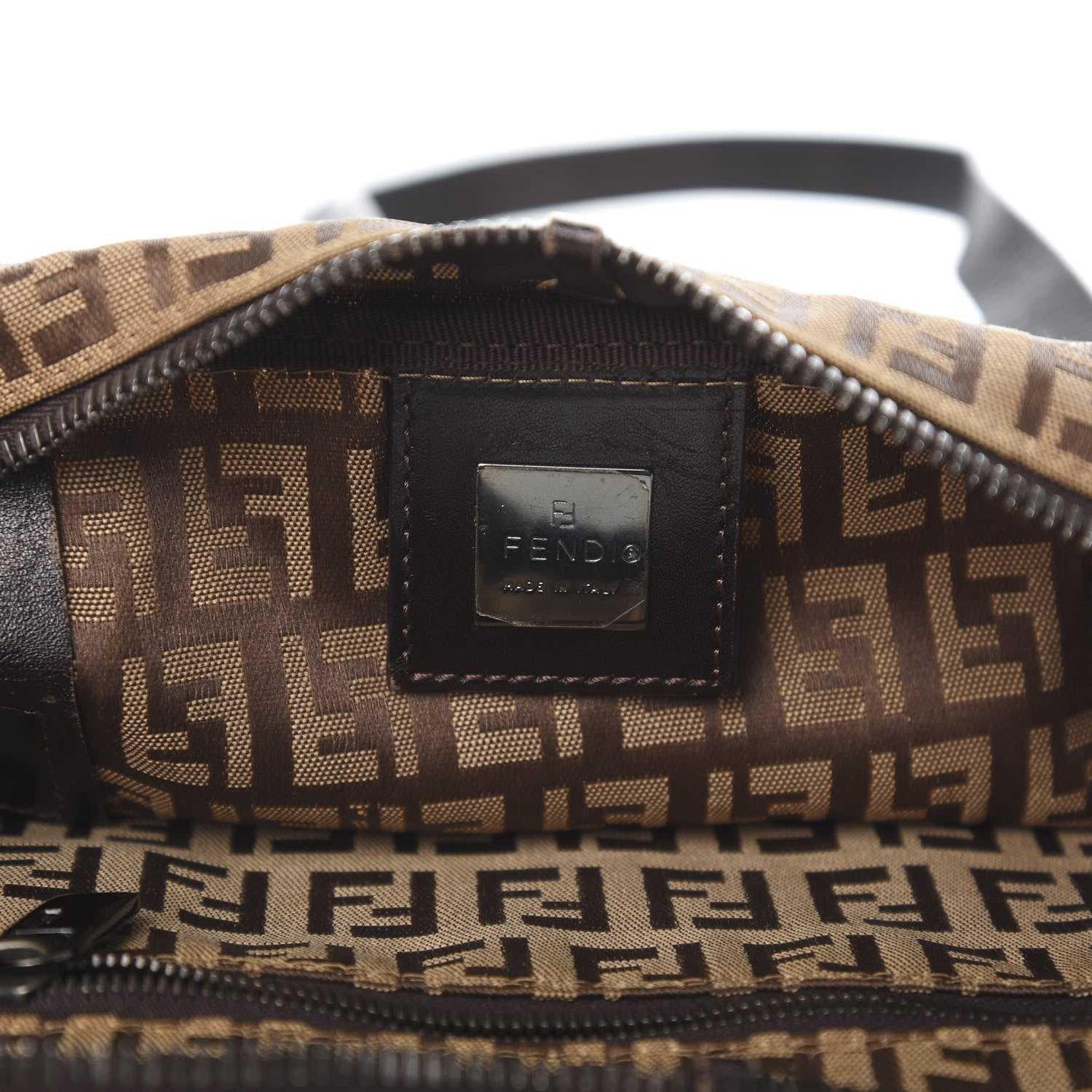 Fendi Zucchino Satchel Tobacco Beige 6 of 11