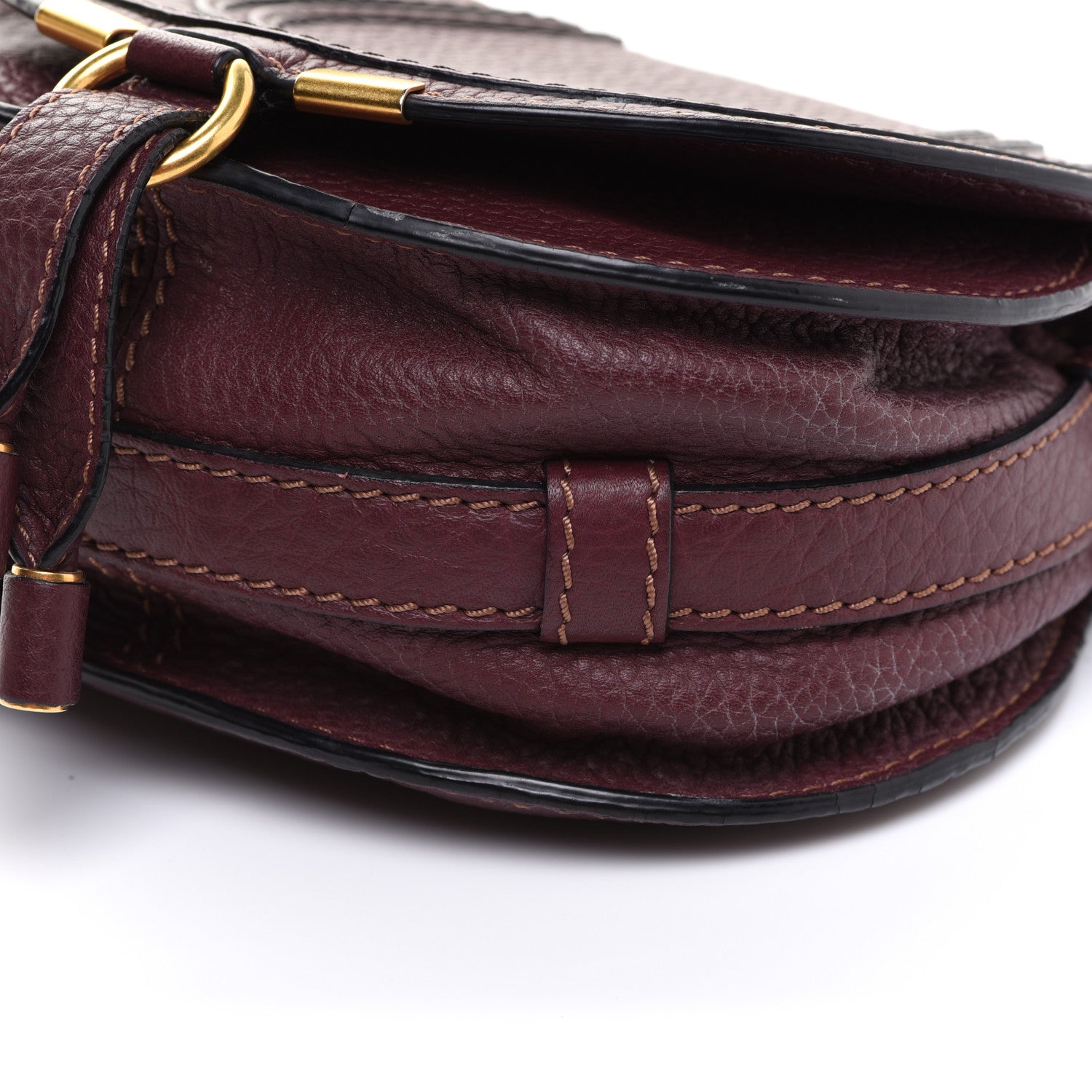 Chloe Calfskin Mini Marcie Round Crossbody Bag Wild Purple 10 of 11