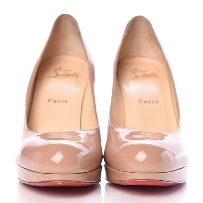 Christian Louboutin Patent New Simple 100 Pumps 38.5 Nude 2 of 11