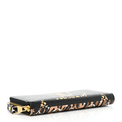 Louis Vuitton Monogram Giant Jungle Zippy Wallet Black 4 of 9