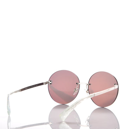 Chanel Mirrored Round Sunglasses 4216 Red 4 of 11