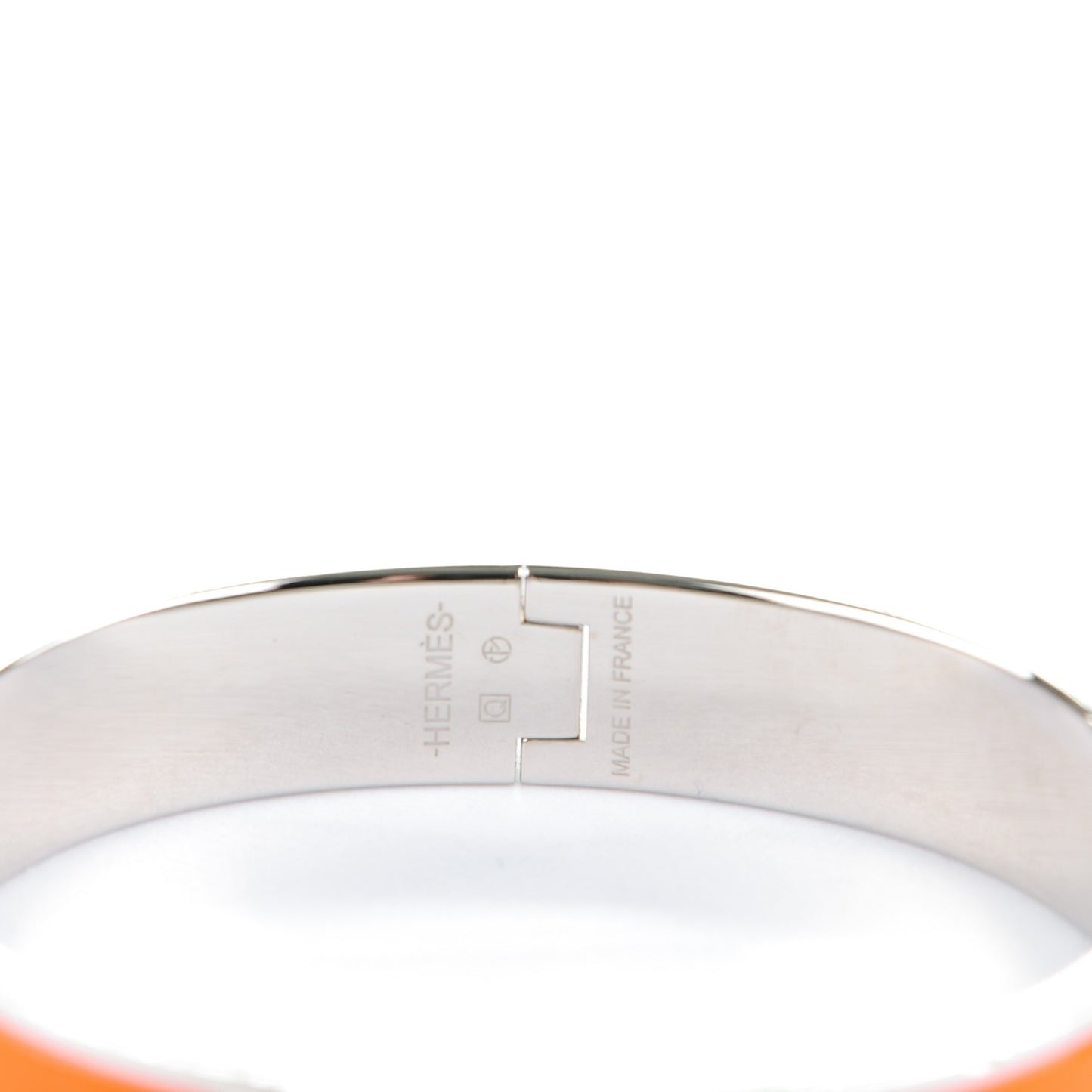 Enamel Narrow Clic Clac H Bracelet PM Orange