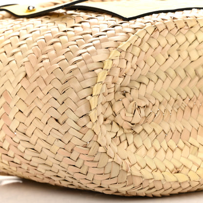 Loewe Raffia Small Basket Tote Bag Natural Yellow 9 of 14