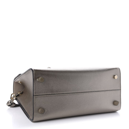 Christian Dior Metallic Grained Calfskin Medium Diorever Flap Gold 4 of 9