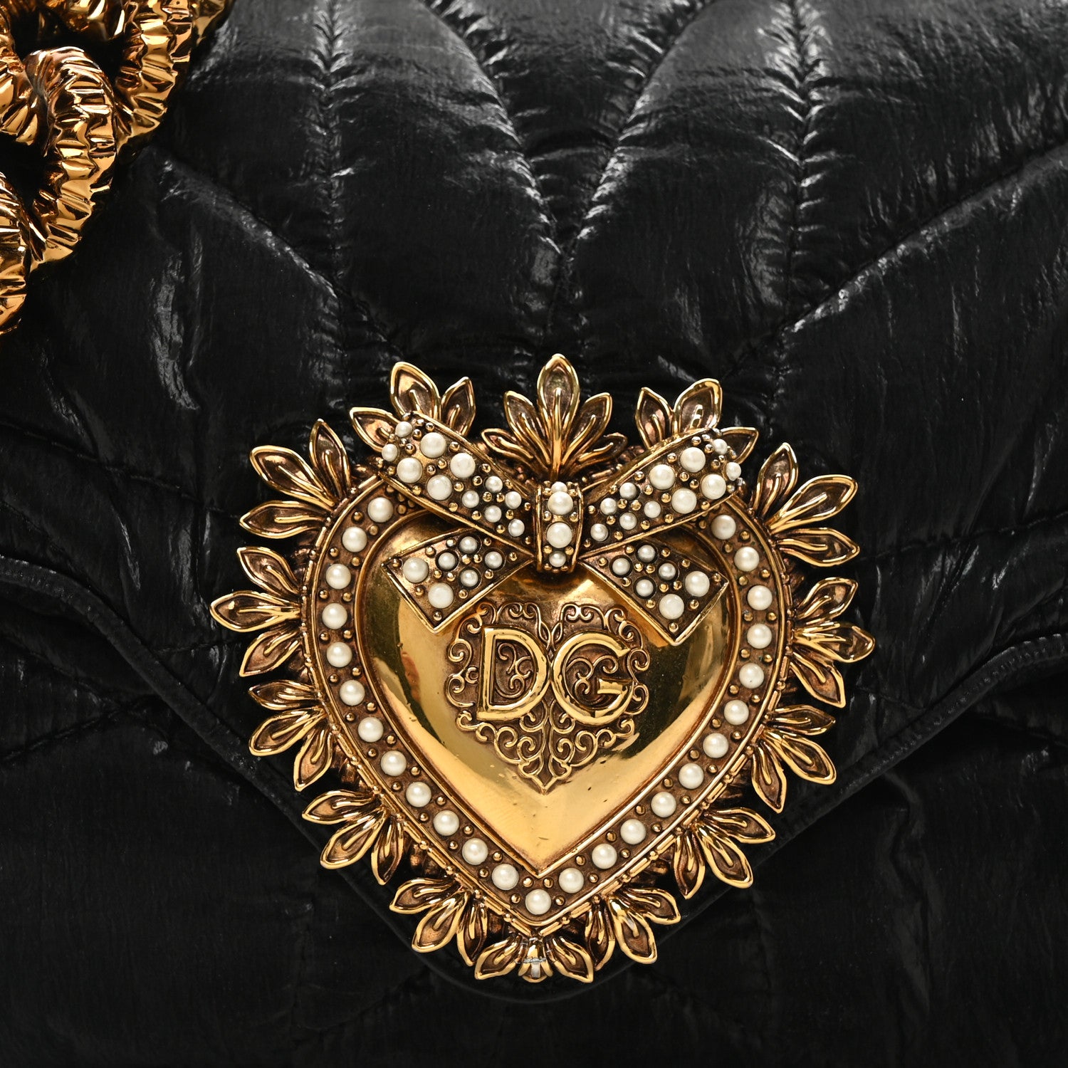 Dolce & Gabbana Nylon Devotion Shoulder Bag Black 7 of 9