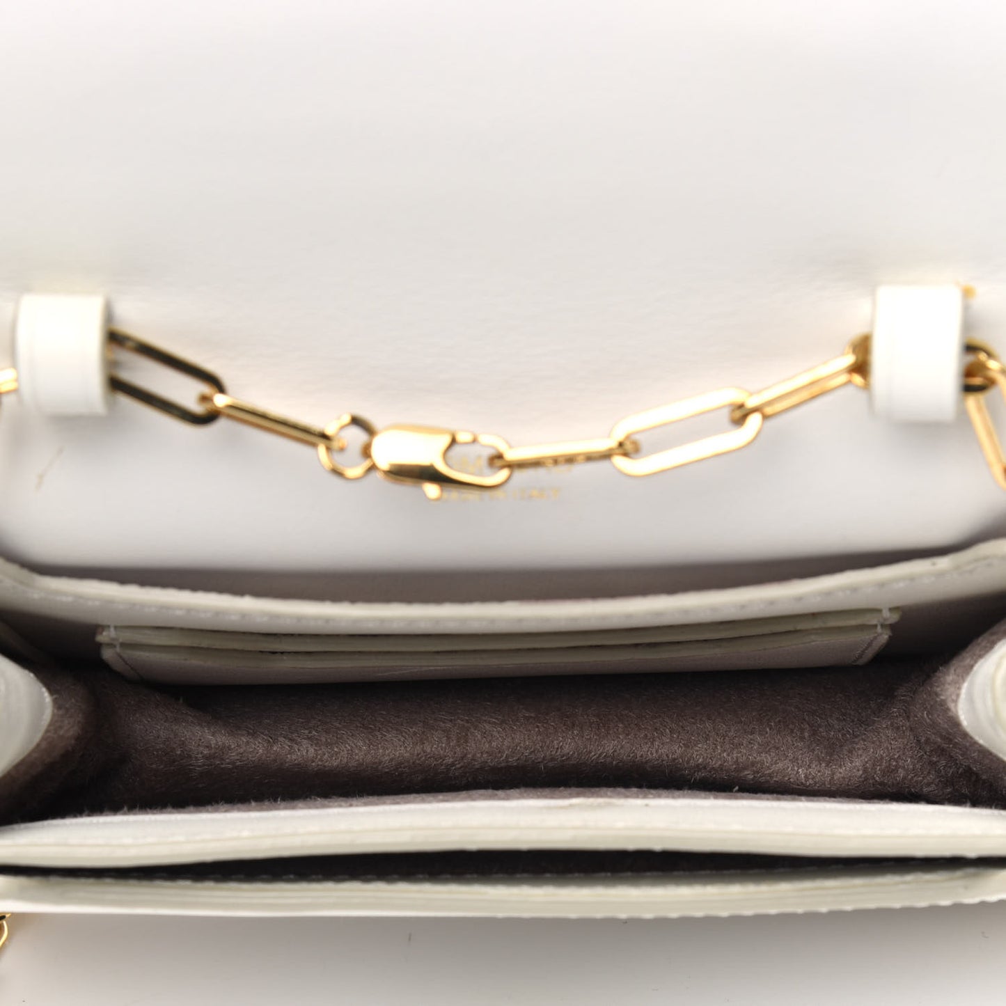 Calfskin Icon Disco Bag White