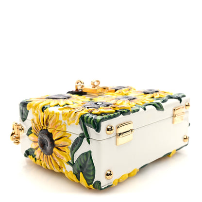 Dolce & Gabbana Plexiglass Snakeskin Girasoli Box Bag Bruciato Multicolor 4 of 9