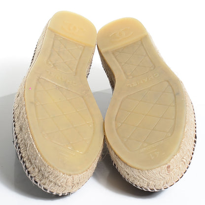 Chanel Lambskin CC Espadrilles 41 Black 5 of 7