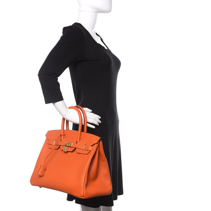 Hermes Epsom Birkin 35 Feu 2 of 10