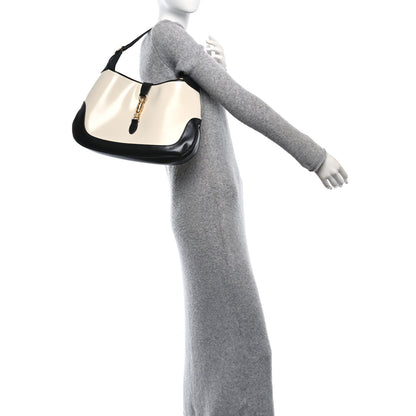 Gucci Boarded Dyana Lux Calfskin Bi-Color Medium Jackie 1961 Hobo Mystic White Black 2 of 10
