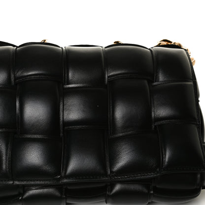 Bottega Veneta Lambskin Maxi Intreccio Padded Chain Cassette Crossbody Bag Black 11 of 13