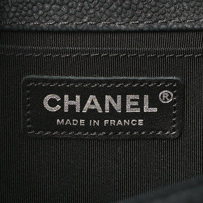Chanel Bullskin Suede Caviar Quilted Medium Boy Flap Black 6 of 11
