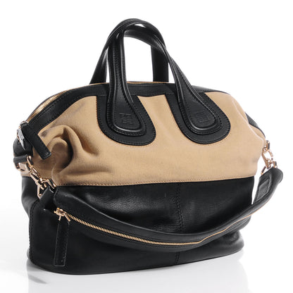 Givenchy Canvas Calfskin Medium Nightingale Beige Black 3 of 11